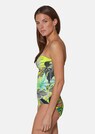 Corset swimming costume with exotic print thumbnail 4