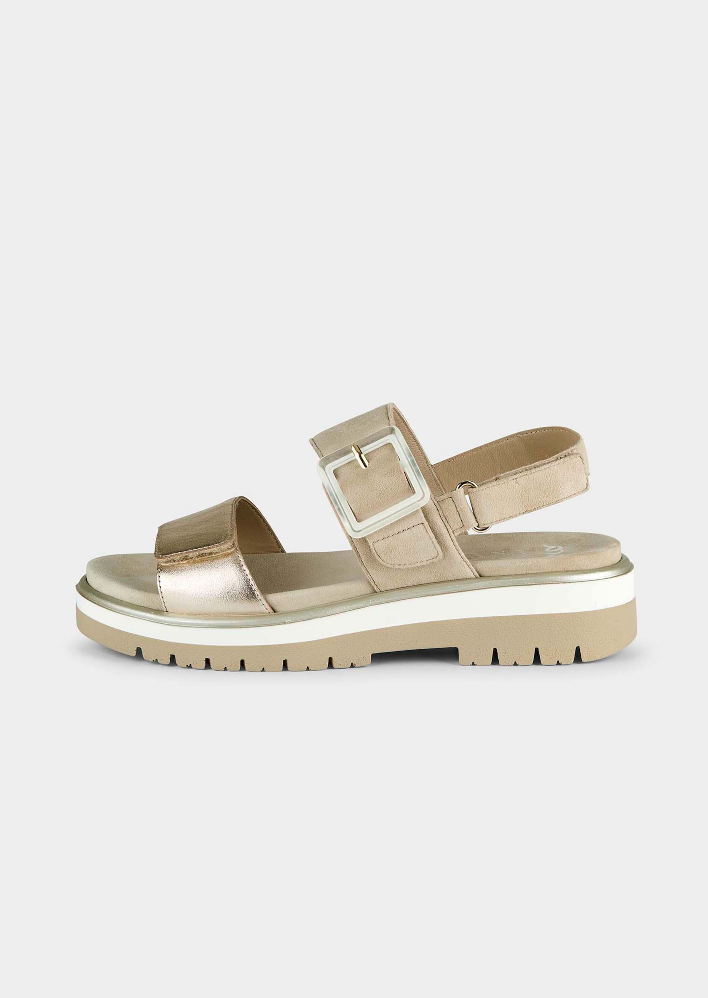 Sandalen mit dekorativer Zierschließe