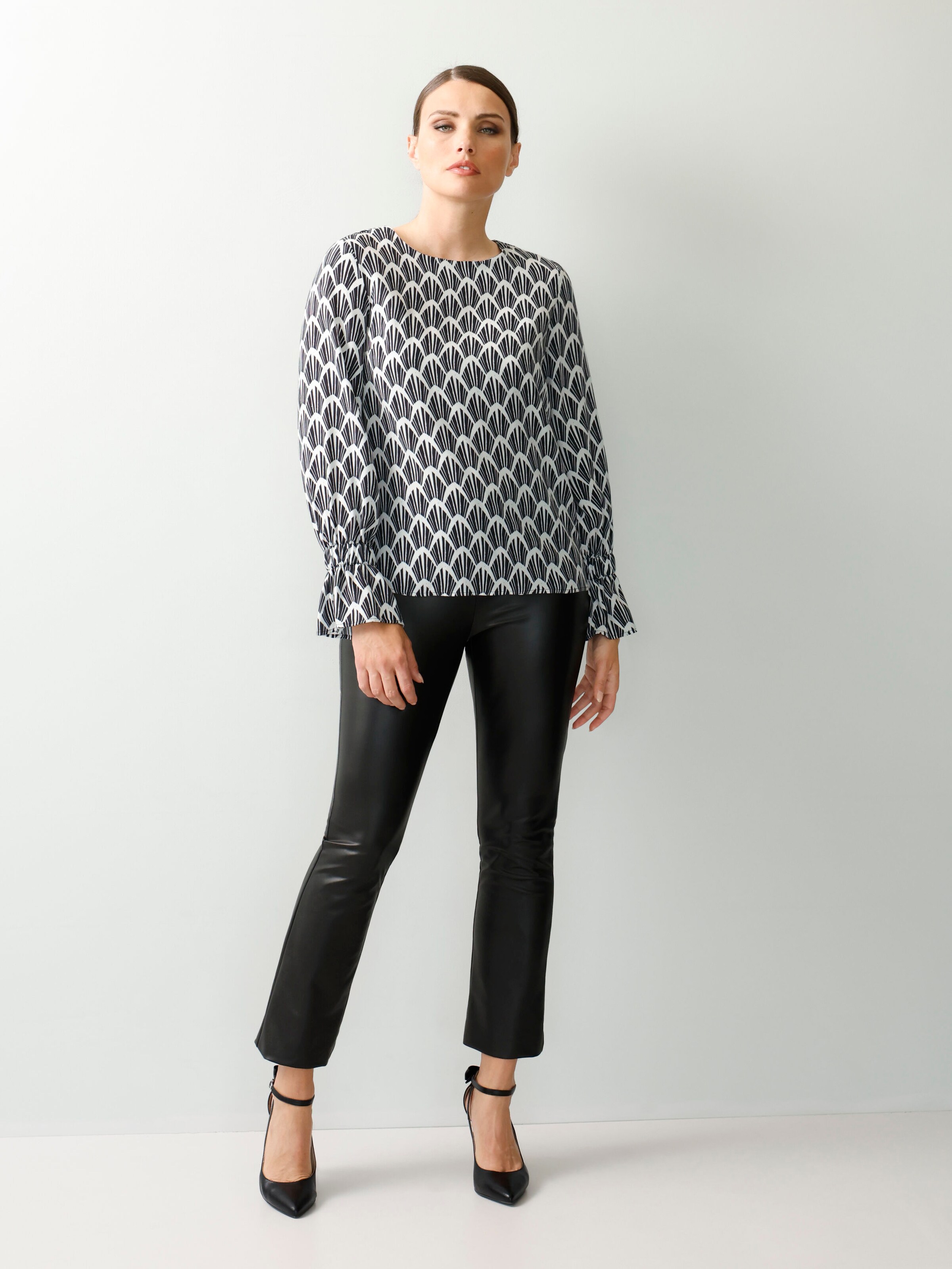 Bluse in Alloverprint