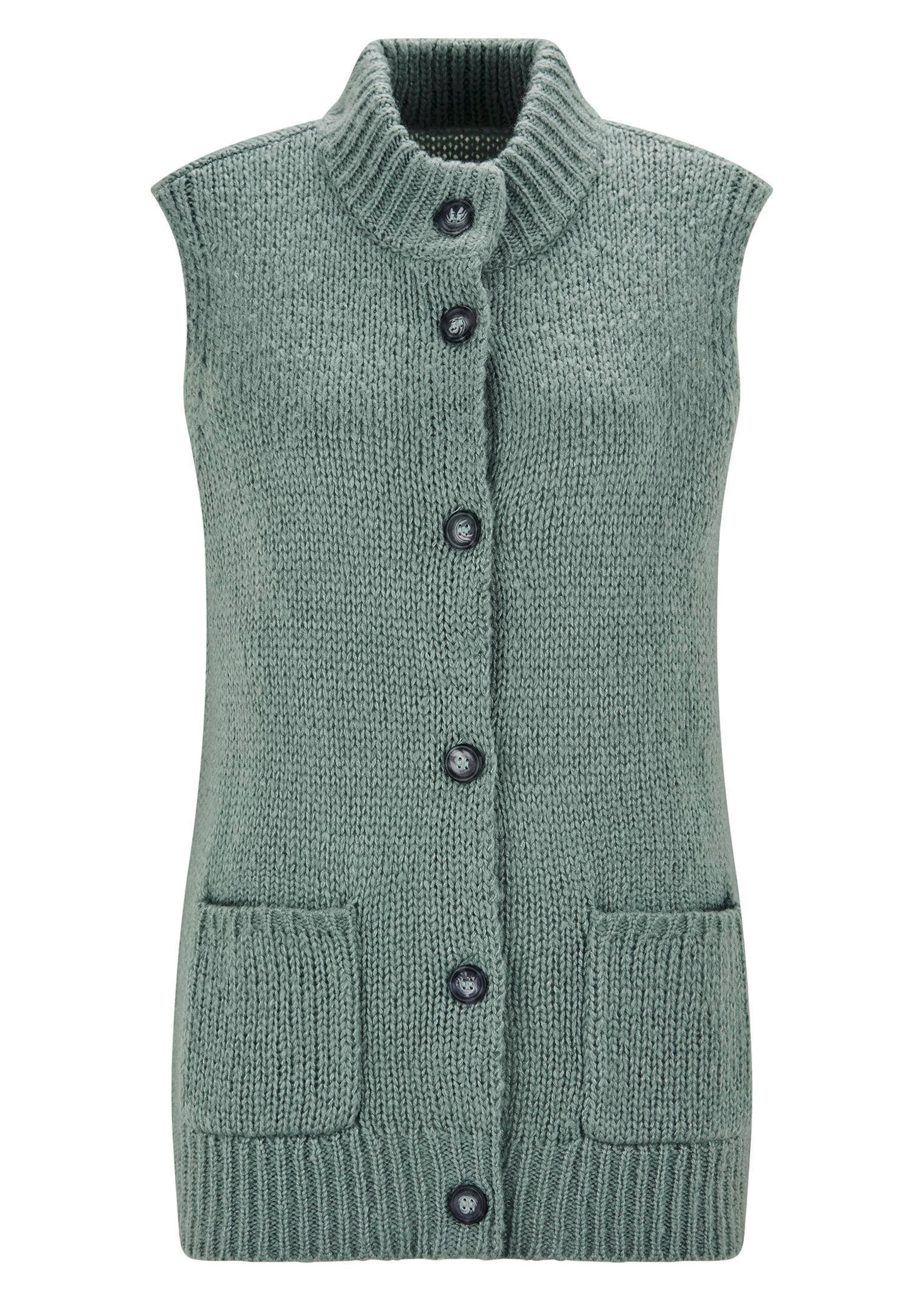 Leichte Strickweste mit Knopfleiste