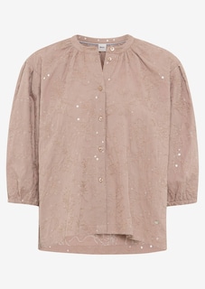 Bluse mit Blütenstickerei und Pailletten thumbnail 1