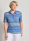 Geringeltes Poloshirt aus Viskose-Jersey thumbnail 7