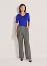 Wide-Leg-Hose mit Zierriegel in Lederoptik thumbnail 2