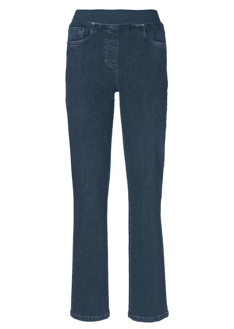 Jeans LOUISA met elastische jersey tailleband