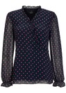 Polka dot blouse with frills thumbnail 1