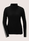 Pullover mit Stehkragen und Kontraststickerei thumbnail 6