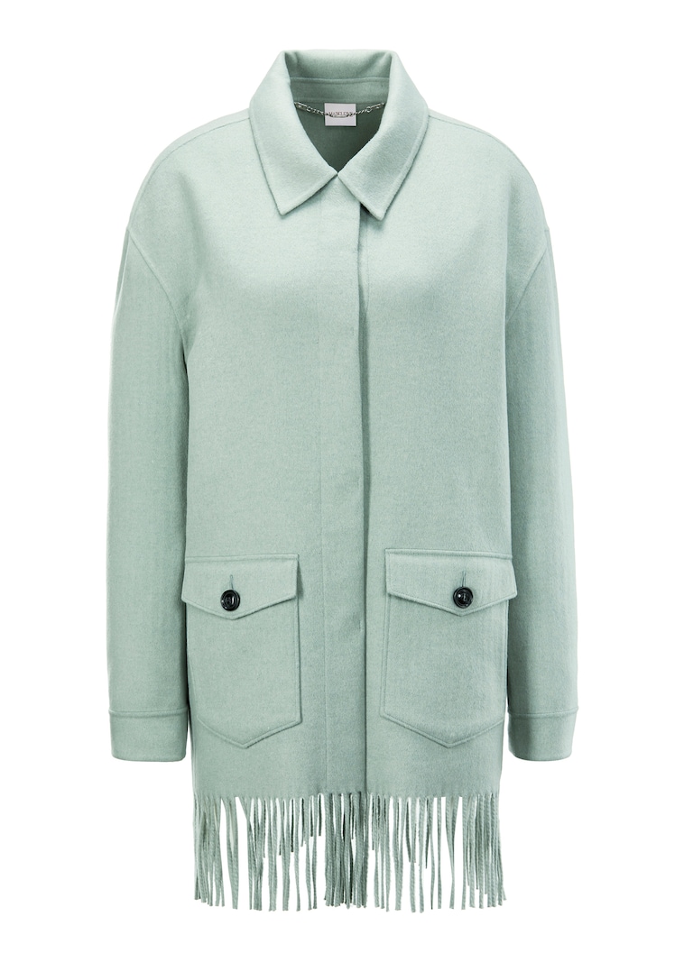 Lange Übergangsjacke