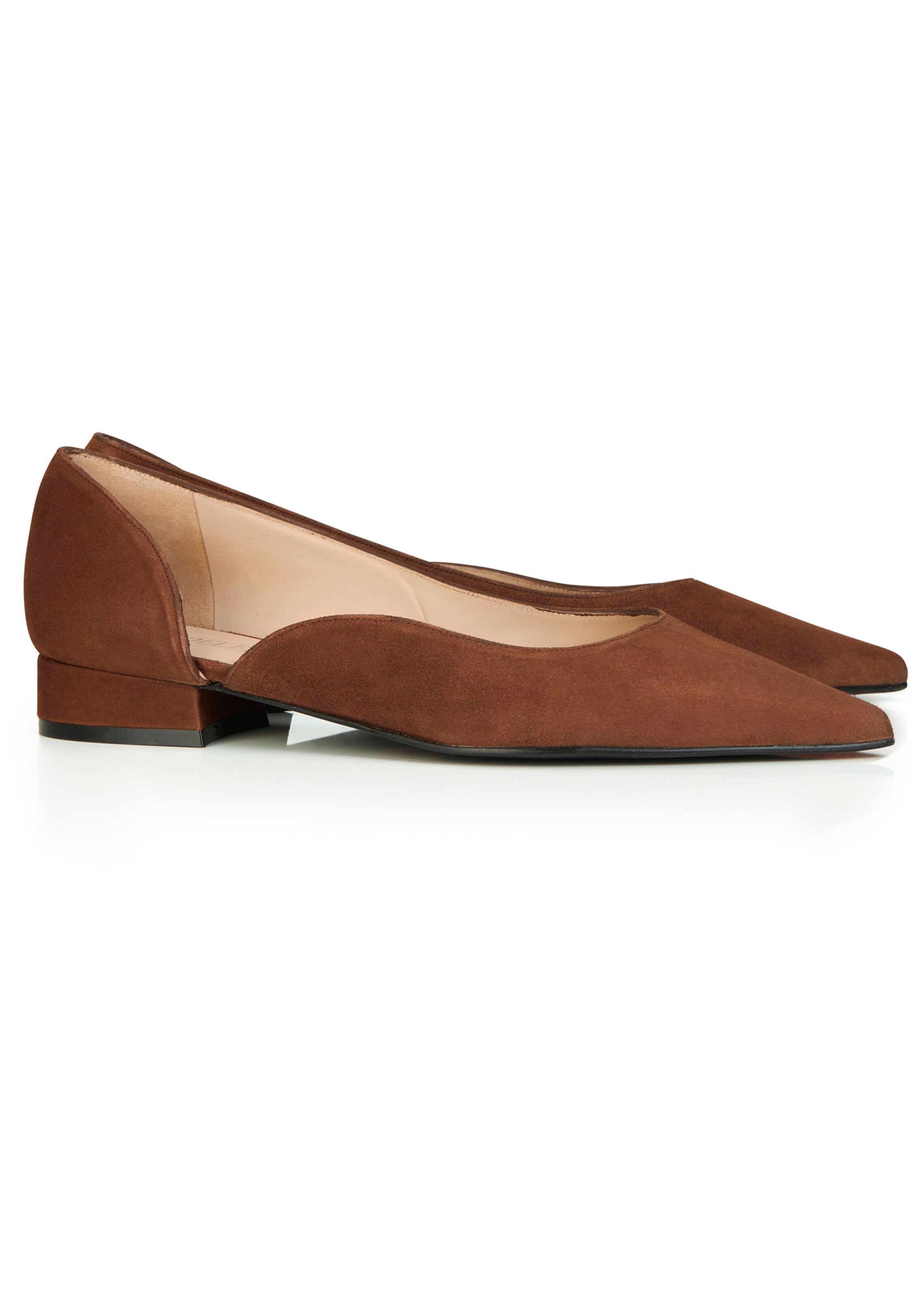 Leder-Ballerina in spitzer Form