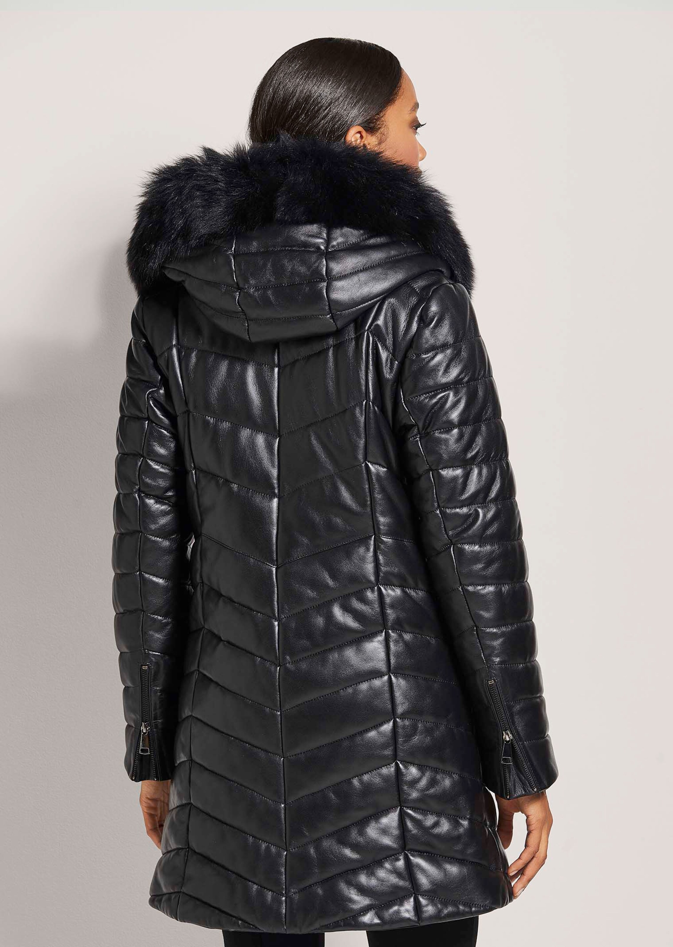ジャケット・アウター darkwear 2way lamb skin Napoleon jacket Leather jacket. Lamb nappa in black | MADELEINE Fashion