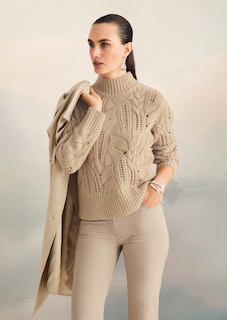 Kurzer Strickpullover im Muster-Mix thumbnail 7