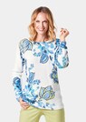 Weicher Pullover mit Alloverdruck thumbnail 1