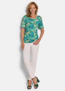 Jersey-Shirt mit U-Boot-Ausschnitt thumbnail 2