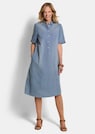 Kleid in Jeans-Optik aus reiner Baumwolle thumbnail 1