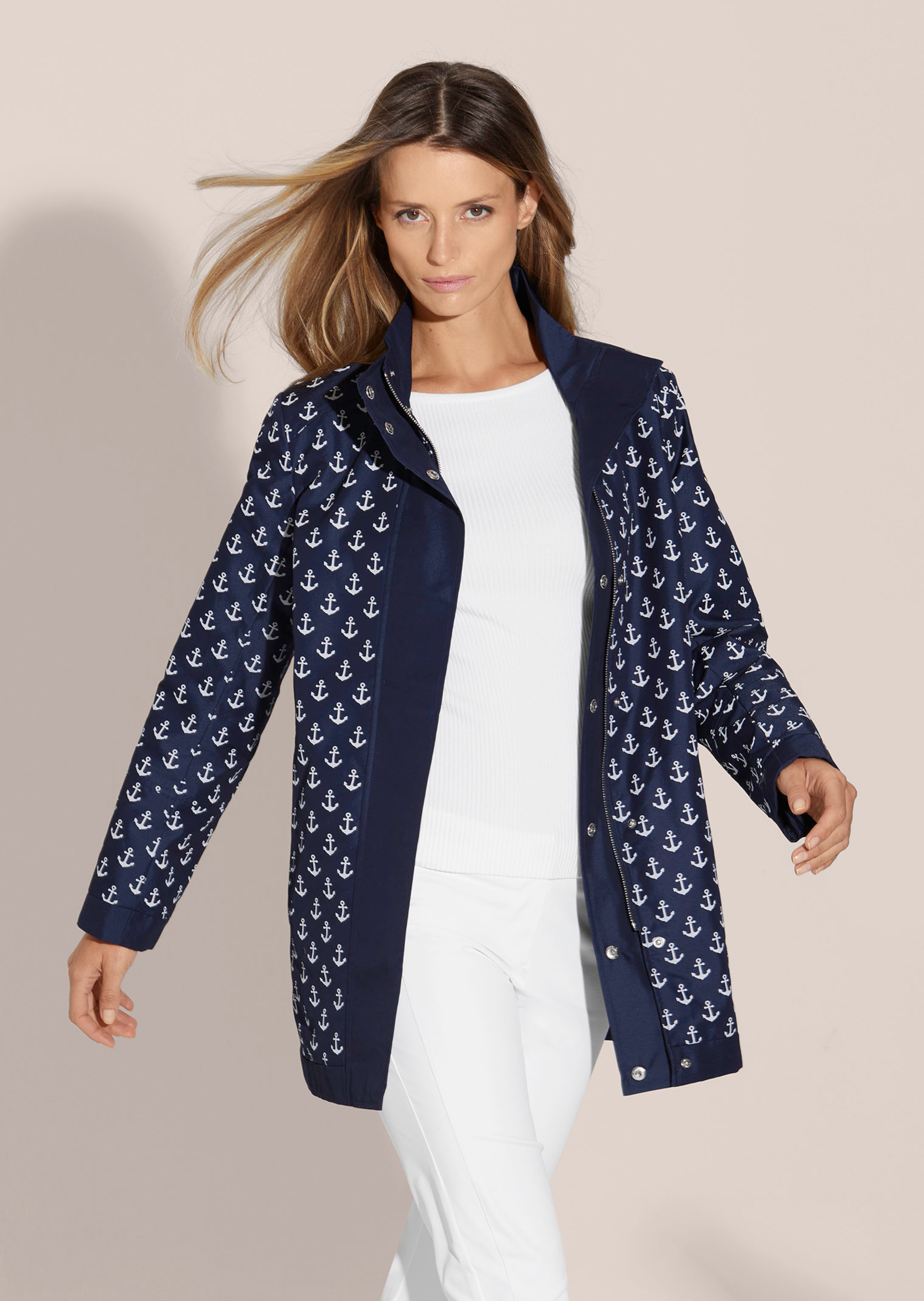 Wendejacke mit Ankerprint