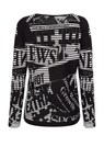 Druckpullover mit modischen Druckmuster thumbnail 6