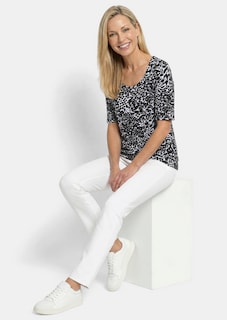 T-shirt en viscose avec imprimé léopard thumbnail 4
