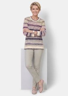 Strickpullover mit Multicolor-Streifen thumbnail 4