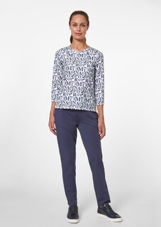Shirt mit 3/4-Ärmel und Letterprint thumbnail 2