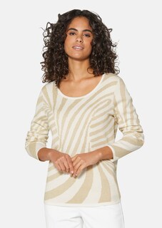 Jacquard-Pullover mit Glanzgarn thumbnail 1