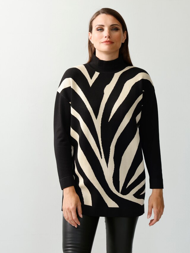 Longpullover mit Fledermausärmeln