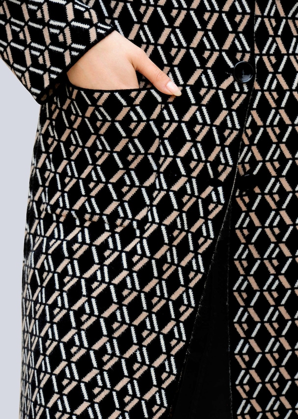 Strickmantel mit Reverskragen 2