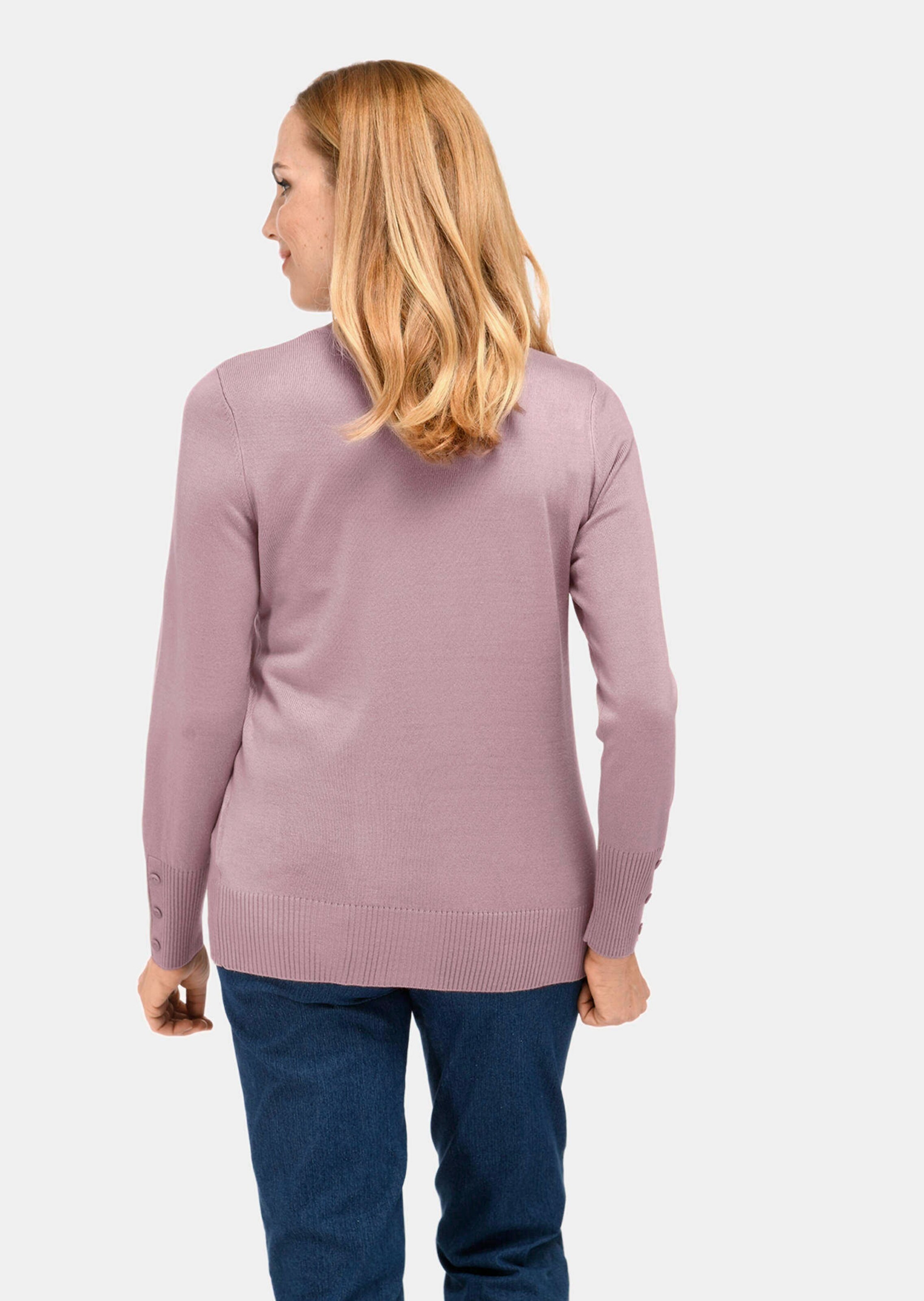 Pull à col droit - vieux rosé - Gr. 52 de Goldner Fashion