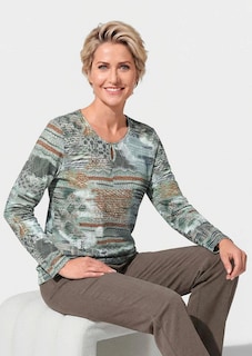 Außergewöhnliches Druckstrickshirt thumbnail 7