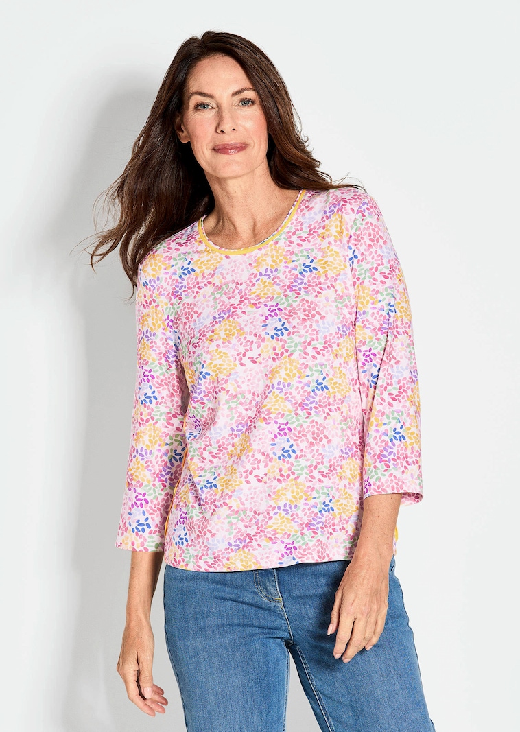 Printshirt in buntem Alloverprint