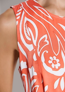 Ärmelloses Kleid mit Unikat-Print thumbnail 5