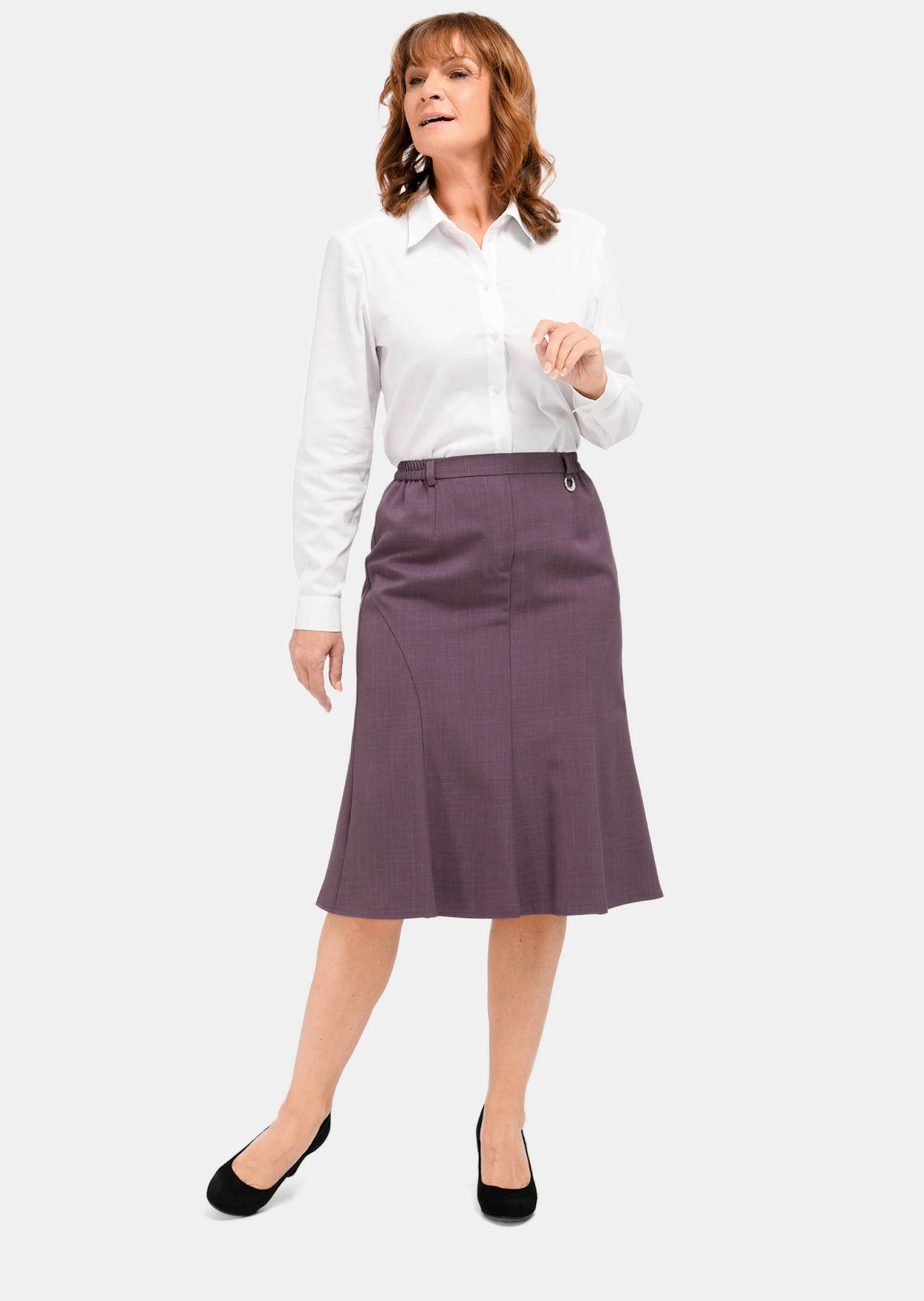 Jupe quasi infroissable traitée SilverFresh - lilas - Gr. 48 de Goldner Fashion