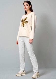Sweatshirt mit floralem Druck thumbnail 2