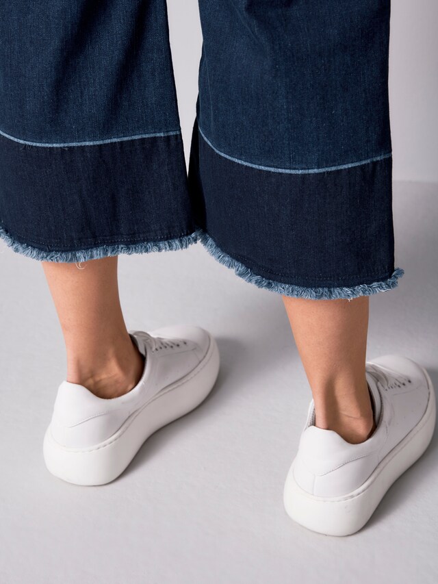 Jeans in Culotte-Passform 3