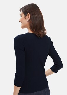 Rippenpullover mit 3/4-Ärmel thumbnail 2