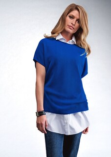 Kurzarmpullover im Oversize-Stil thumbnail 7