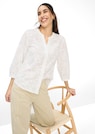 Baumwollbluse mit aufgesetzten Blüten thumbnail 6