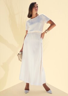 Langer Rock mit tiefer Seitenfalte thumbnail 7