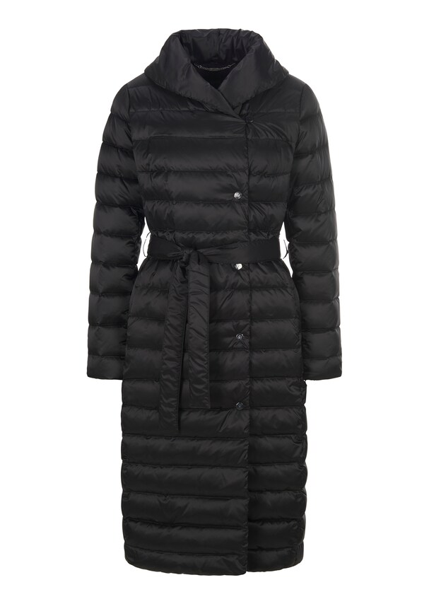 Long quilted coat with warm down/feather filling. 5