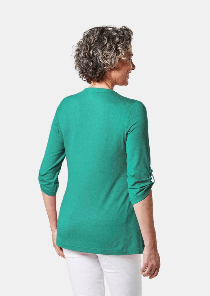 Figurschmeichelnde Shirttunika mit Biesen