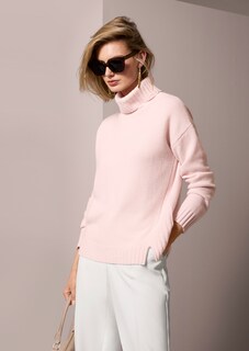 Cashmere roll neck jumper thumbnail 7