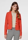 Trendy short-cut blazer in jersey with structured sections thumbnail 1