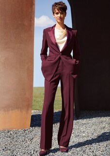 Dinner jacket blazer with satin lapels thumbnail 2