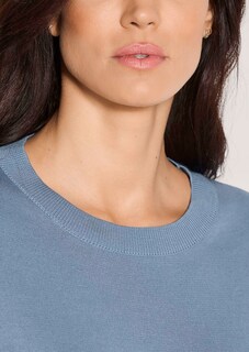 Leichter Feinstrickpullover aus Baumwolle thumbnail 5