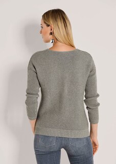 Pull manches longues col V thumbnail 3