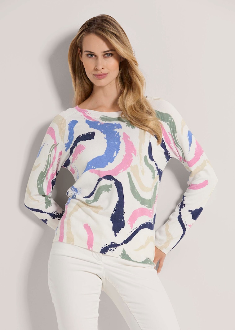 Pullover mit Unikat-Print