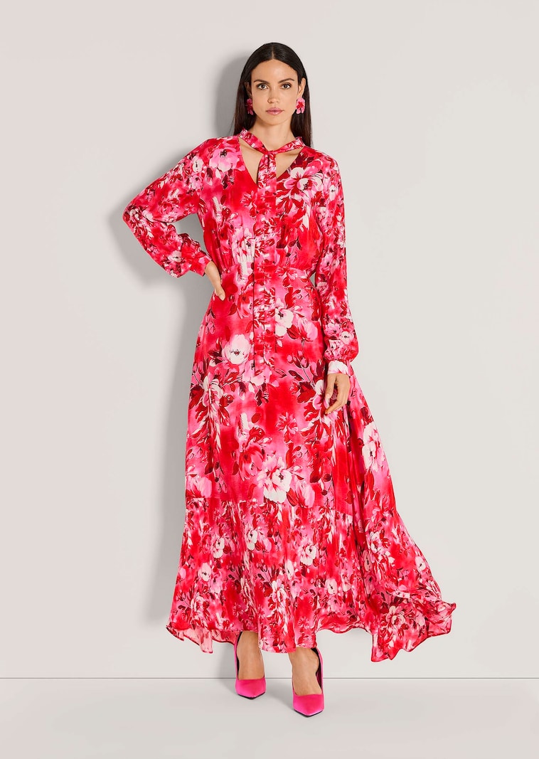 Robe longue à imprimé fleuri
