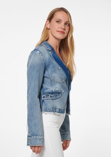 Jeansblazer mit Wascheffekten thumbnail 4