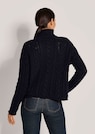 Zopf-Pullover mit Stehkragen und Strassverzierung thumbnail 3
