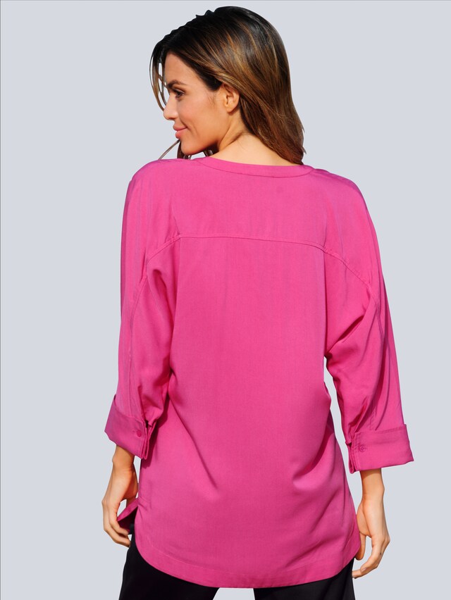 Bluse in knalligem Pink 5