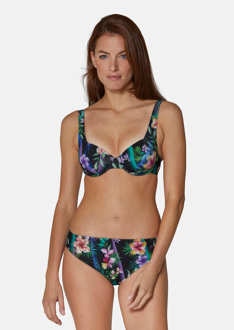Bikini with floral exotic print