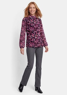 Lichtgewicht mesh shirt met opstaande kraag thumbnail 2